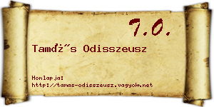 Tamás Odisszeusz névjegykártya
